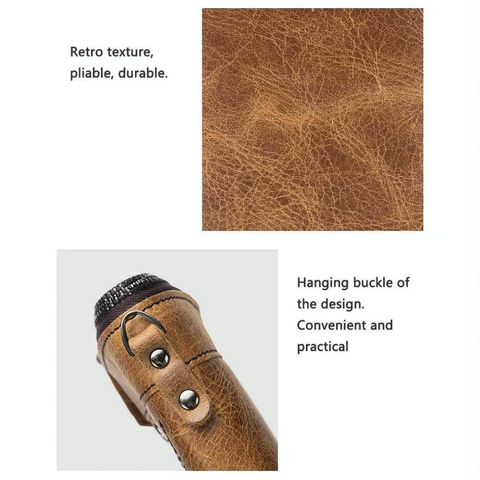 Rfid Anti Theft Leather Wallet With Detachable Design