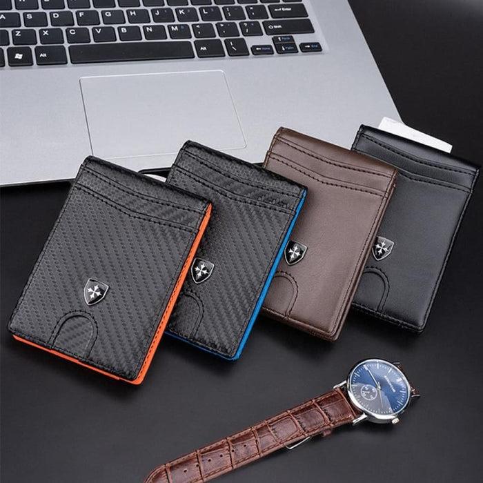 Rfid Anti Theft Multi Card Wallet With Contrasting Slots