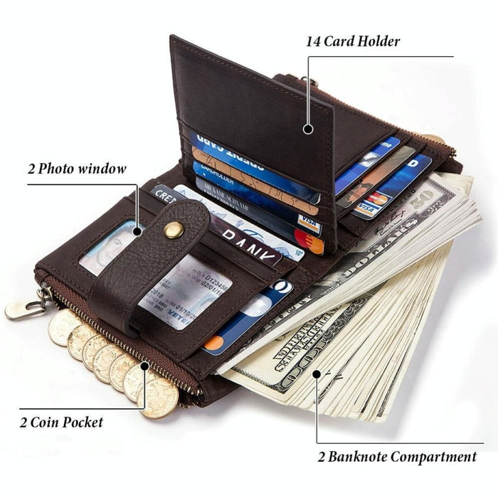 Rfid Anti Theft Multi Function Wallet