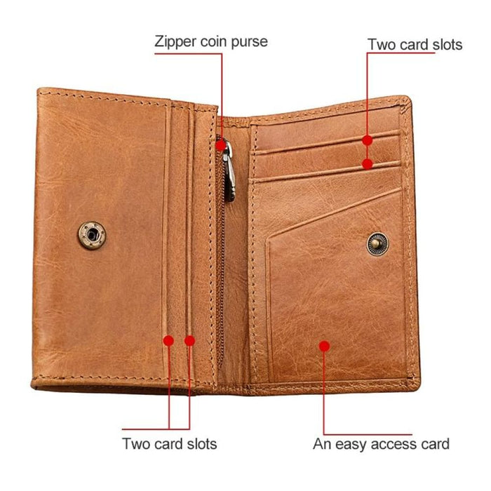 Rfid Antimagnetic Leather Card Holder Wallet