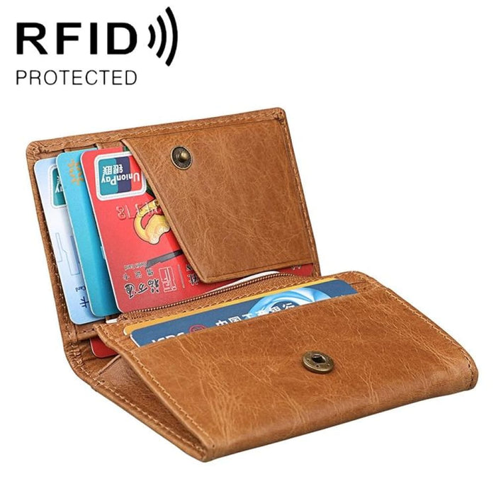 Rfid Antimagnetic Leather Card Holder Wallet