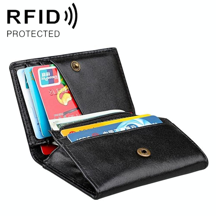 Rfid Antimagnetic Leather Card Holder Wallet
