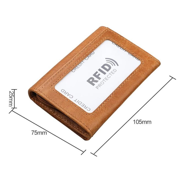 Rfid Antimagnetic Leather Card Holder Wallet