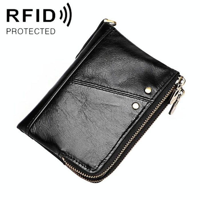 Rfid Antimagnetic Leather Mens Wallet