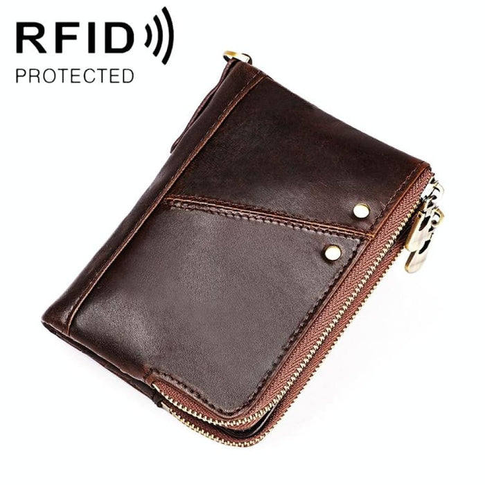 Rfid Antimagnetic Leather Mens Wallet
