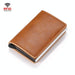 Rfid Blocking Automatic Card Holder With Coin Pocket