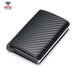 Rfid Blocking Automatic Card Holder With Coin Pocket