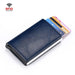 Rfid Blocking Automatic Card Holder With Coin Pocket