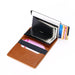 Rfid Blocking Automatic Card Holder With Coin Pocket
