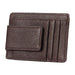 Rfid Blocking Cowhide Leather Card Holder Wallet With 3