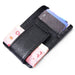 Rfid Blocking Cowhide Leather Card Holder Wallet With 3