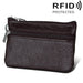 Rfid Blocking Cowhide Leather Card Holder Wallet