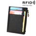 Rfid Blocking Cowhide Leather Card Holder Wallet