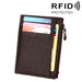 Rfid Blocking Cowhide Leather Card Holder Wallet