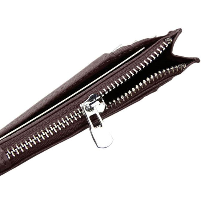 Rfid Blocking Cowhide Leather Card Holder Wallet