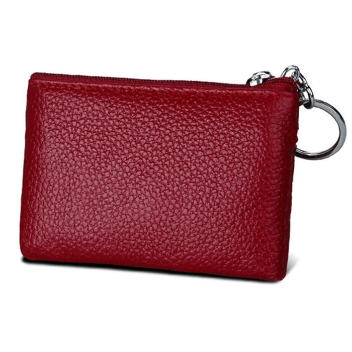 Rfid Blocking Cowhide Leather Card Holder Wallet