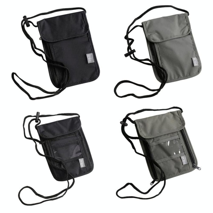 Rfid Blocking Hanging Neck Bag For Documents