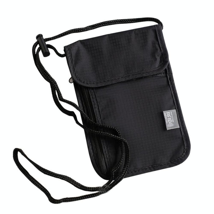 Rfid Blocking Hanging Neck Bag For Documents