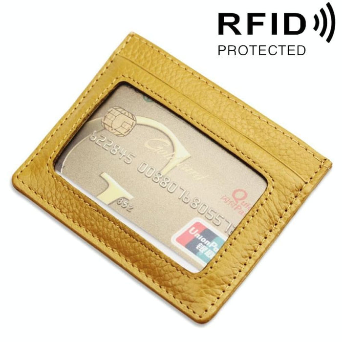 Rfid Blocking Leather Card Holder