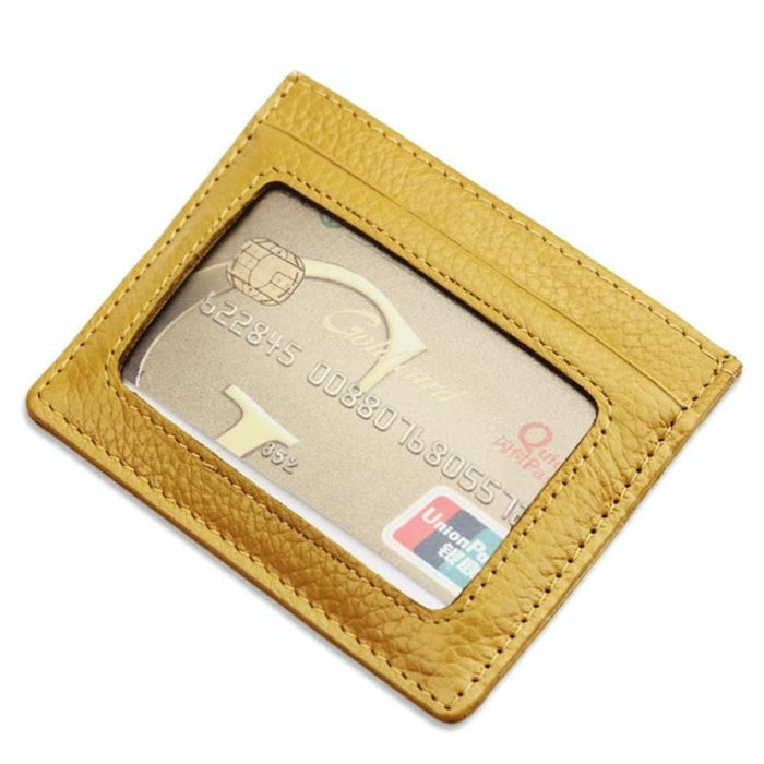 Rfid Blocking Leather Card Holder