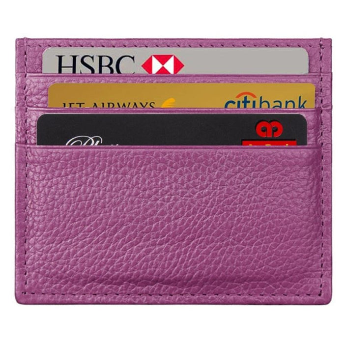 Rfid Blocking Leather Card Holder