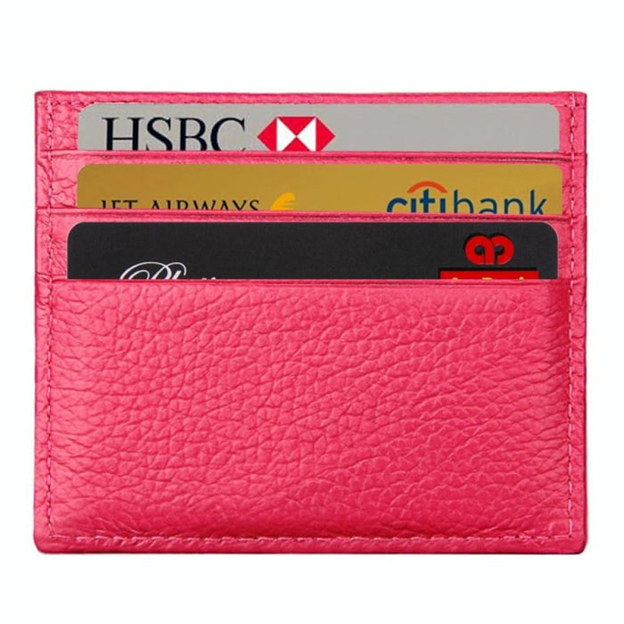 Rfid Blocking Leather Card Holder