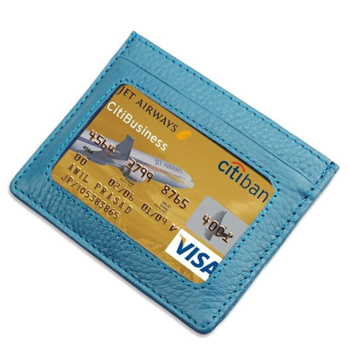 Rfid Blocking Leather Card Holder