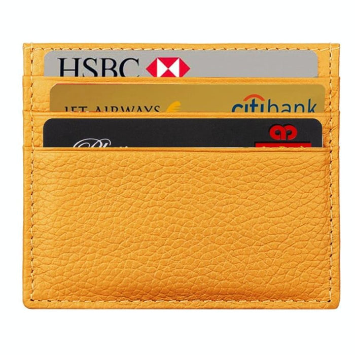 Rfid Blocking Leather Card Holder
