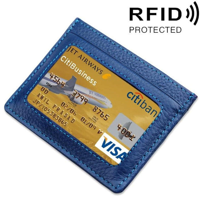 Rfid Blocking Leather Card Holder