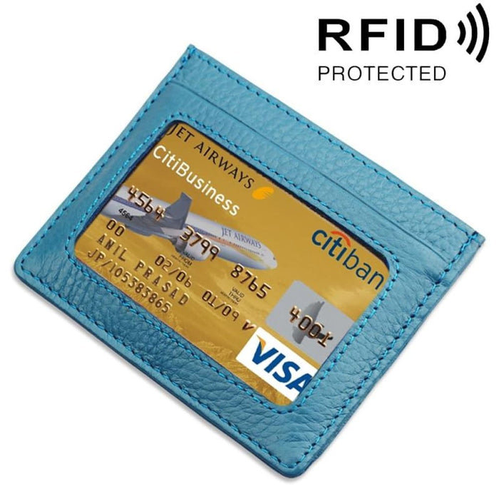 Rfid Blocking Leather Card Holder