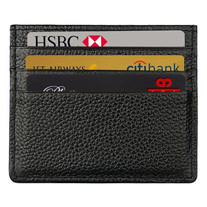 Rfid Blocking Leather Card Holder