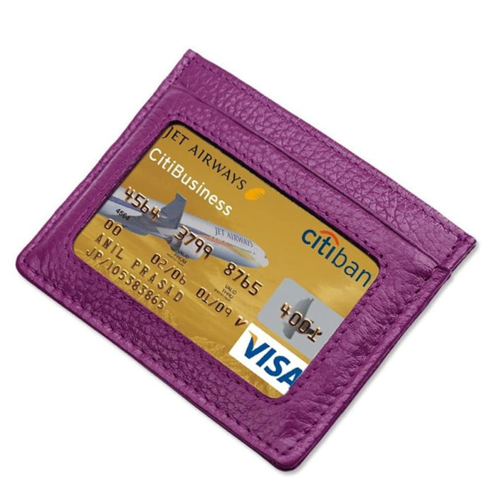 Rfid Blocking Leather Card Holder