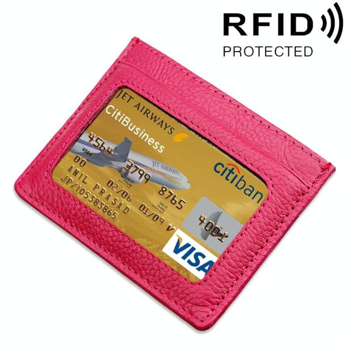 Rfid Blocking Leather Card Holder