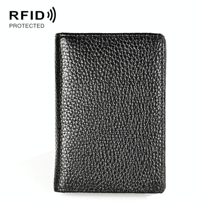 Rfid Blocking Leather Card Holder For Men
