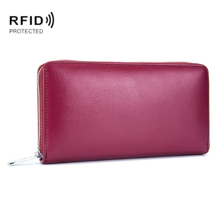 Rfid Blocking Leather Card Holder Wallet