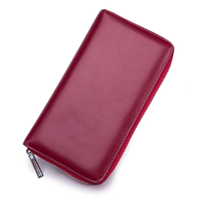 Rfid Blocking Leather Card Holder Wallet