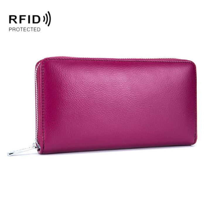 Rfid Blocking Leather Card Holder Wallet