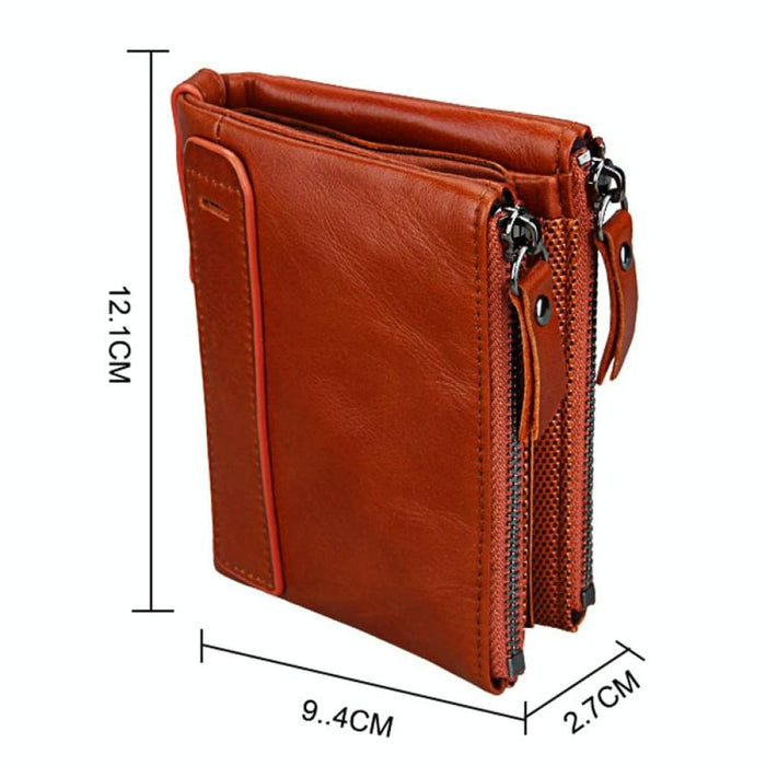 Rfid Blocking Leather Card Holder Wallet For Men
