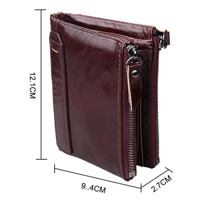 Rfid Blocking Leather Card Holder Wallet For Men