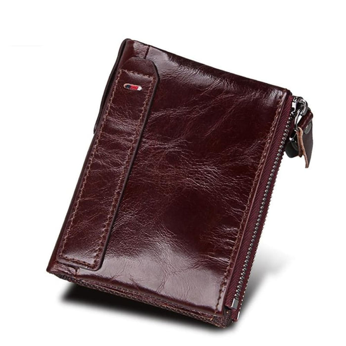 Rfid Blocking Leather Card Holder Wallet For Men