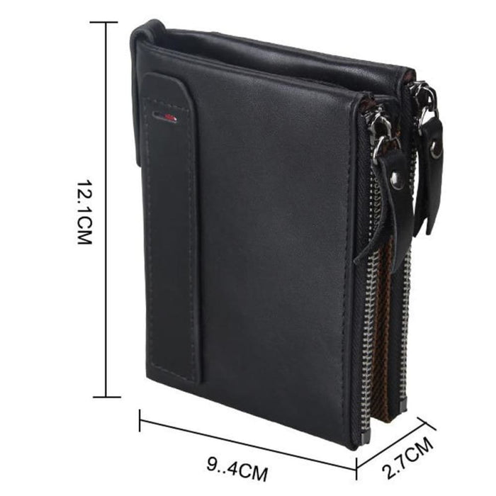 Rfid Blocking Leather Card Holder Wallet For Men