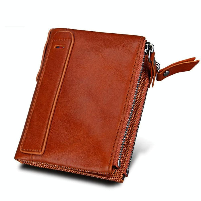 Rfid Blocking Leather Card Holder Wallet For Men