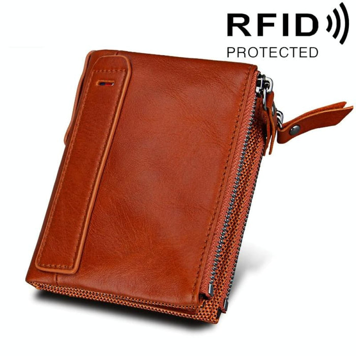 Rfid Blocking Leather Card Holder Wallet For Men