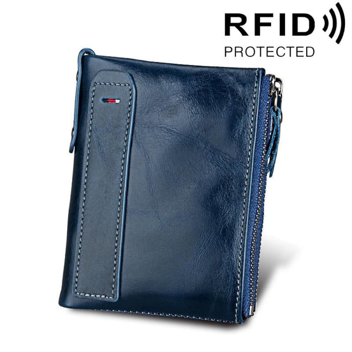 Rfid Blocking Leather Card Holder Wallet For Men