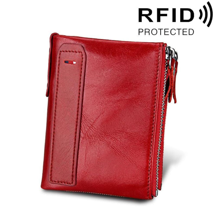 Rfid Blocking Leather Card Holder Wallet For Men