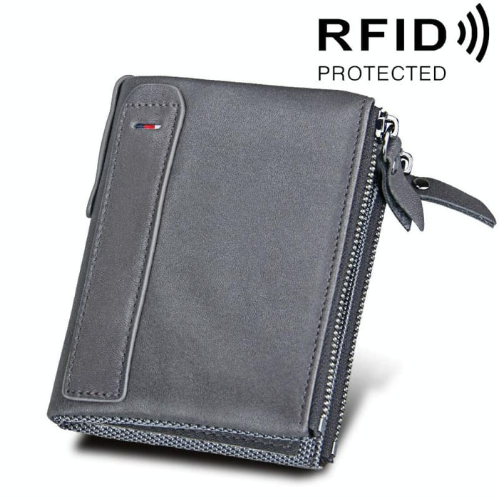 Rfid Blocking Leather Card Holder Wallet For Men