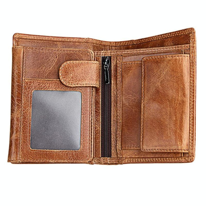 Rfid Blocking Leather Card Holder Wallet For Men