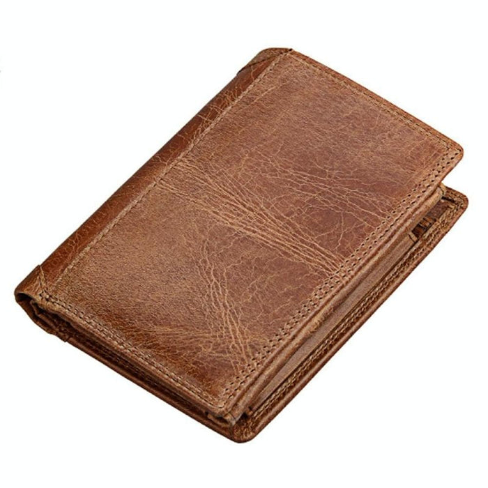 Rfid Blocking Leather Card Holder Wallet For Men