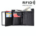 Rfid Blocking Leather Card Holder Wallet For Men