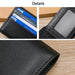 Rfid Blocking Leather Tri Fold Wallet